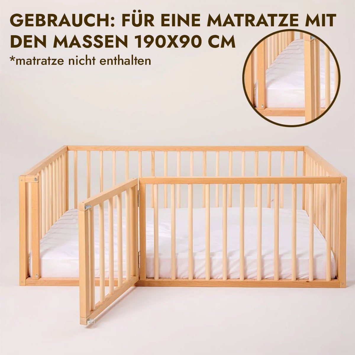Bodenbett für Kinder ab 6 Monaten Montessori