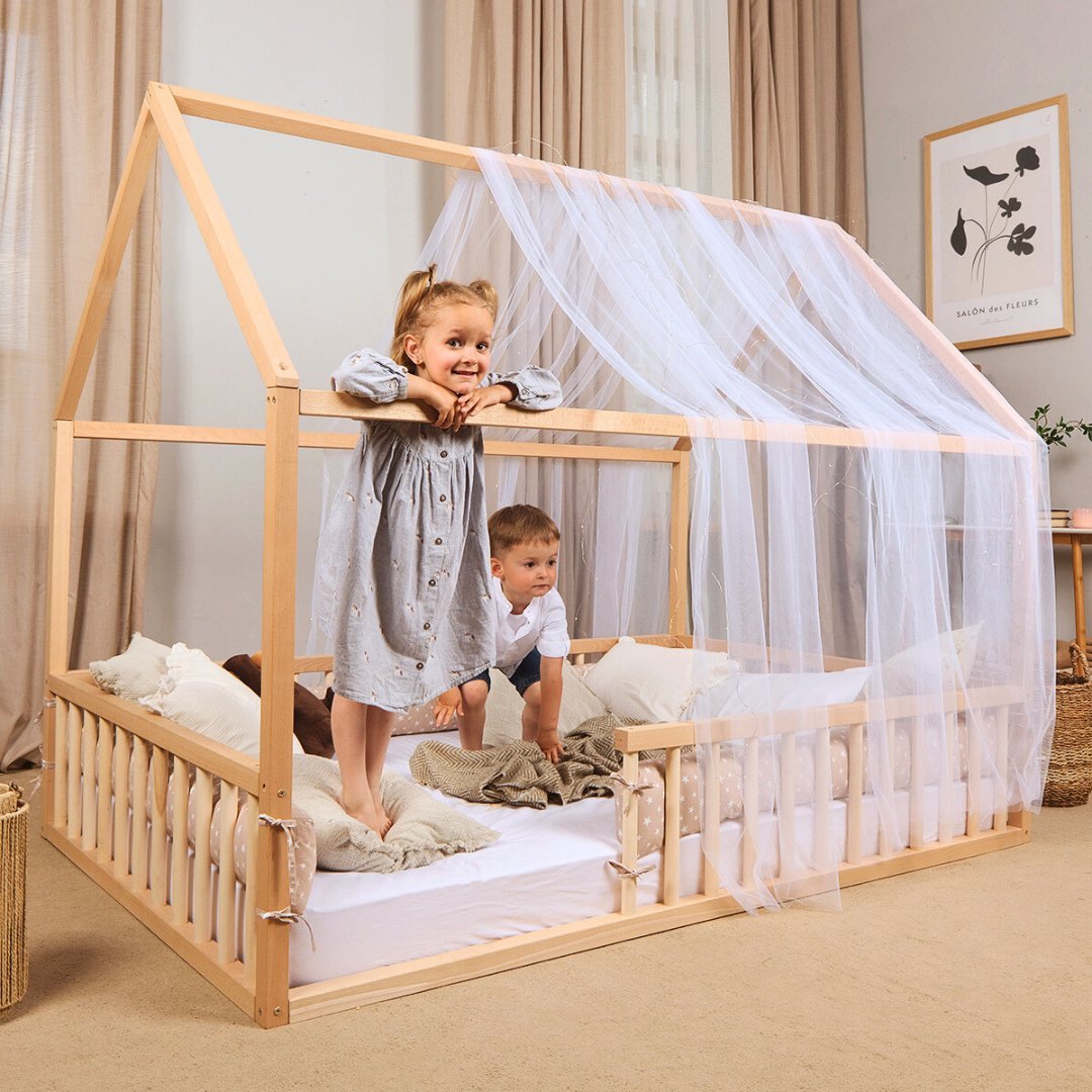 Hausbett für Kinder und Kleinkinder ab 1 Jahr Montessori