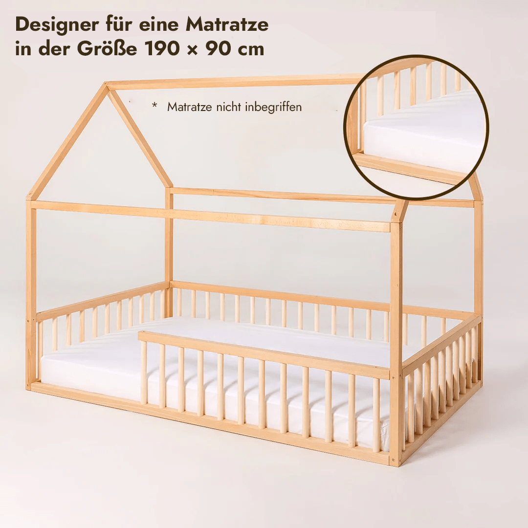 Hausbett für Kinder und Kleinkinder ab 1 Jahr Montessori