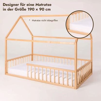 Hausbett für Kinder und Kleinkinder ab 1 Jahr Montessori