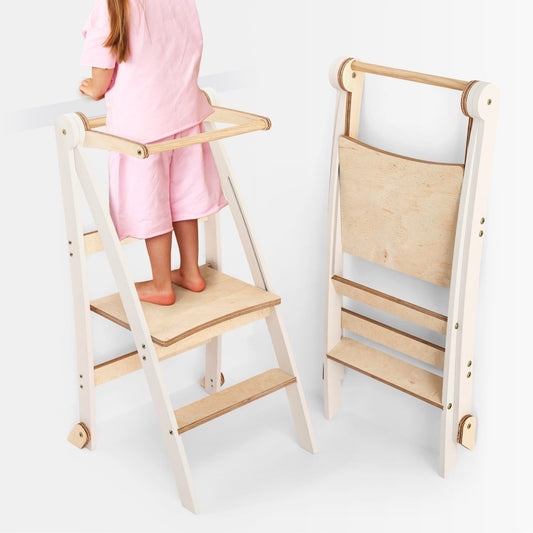 Tritthocker Holz Lernleiter für Kinder Montessori