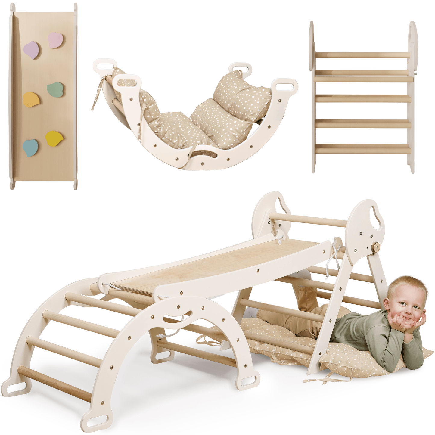 Kletterdreieck: Kletterbogen mit Rutschbrett für Babys (1–3 Jahre)