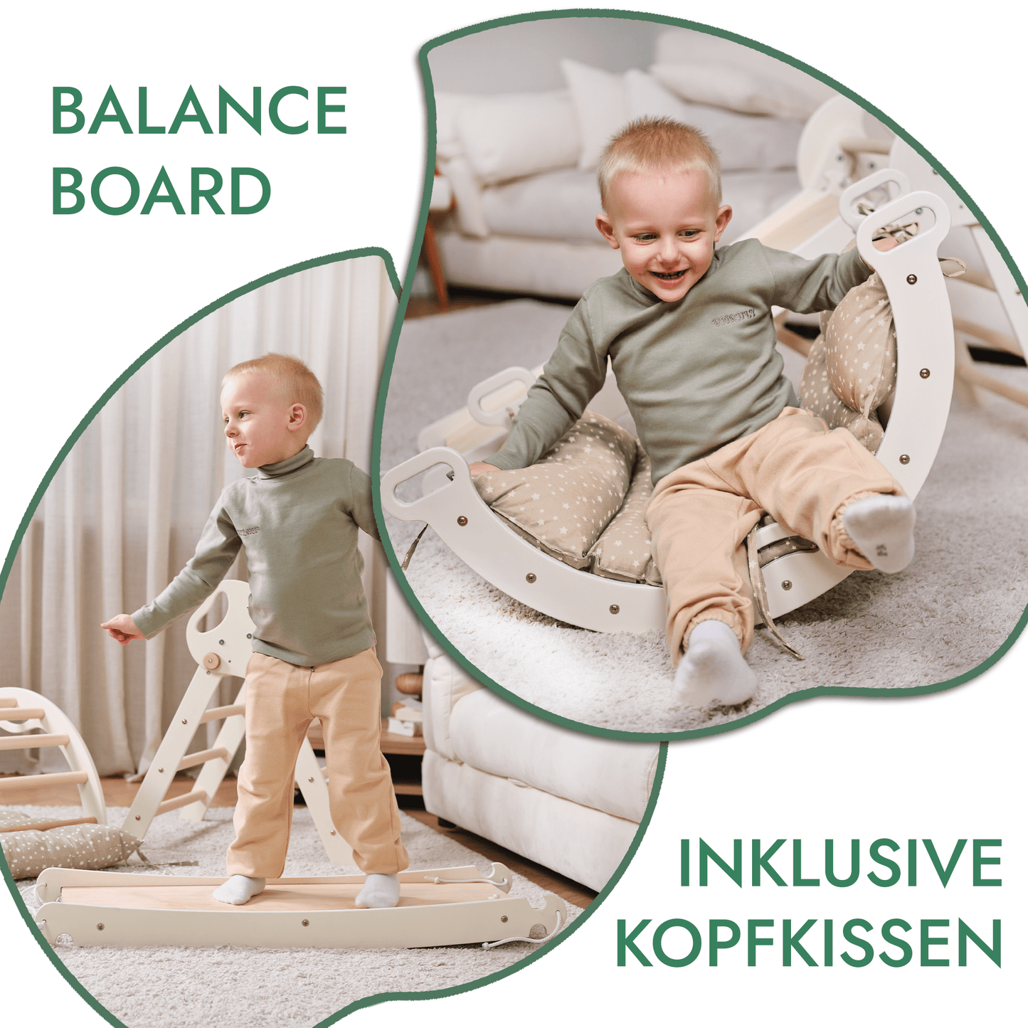 Kletterdreieck: Kletterbogen mit Rutschbrett für Babys (1–3 Jahre)
