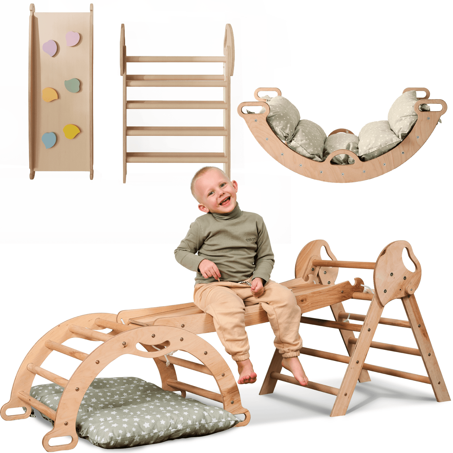 Kletterdreieck: Kletterbogen mit Rutschbrett für Babys (1–3 Jahre)