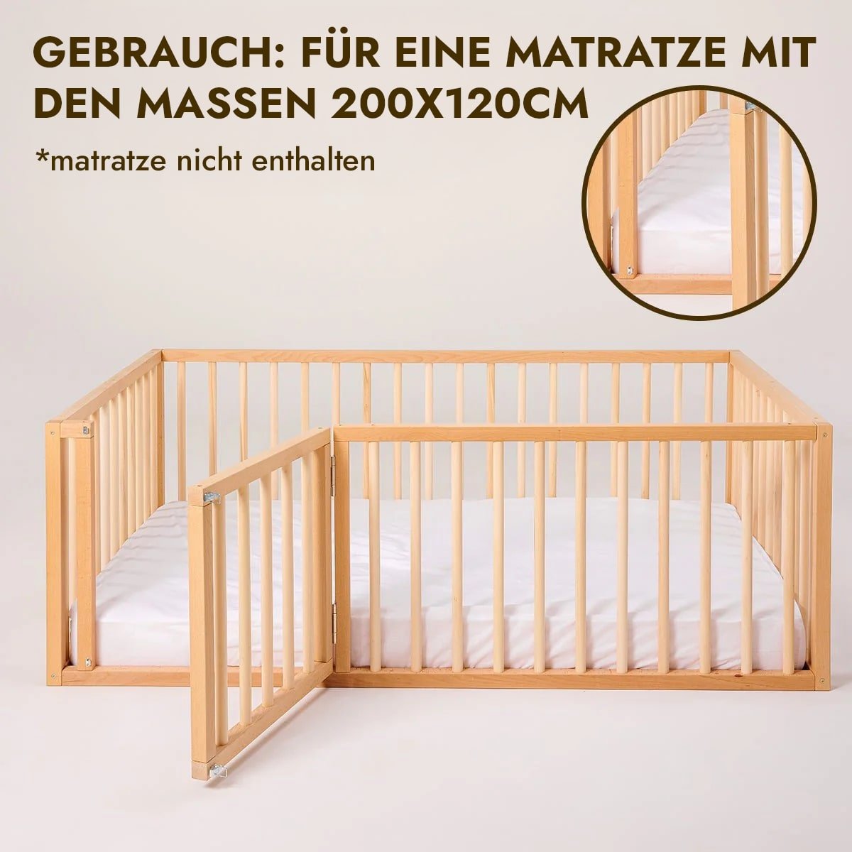 Bodenbett für Kinder ab 6 Monaten Montessori