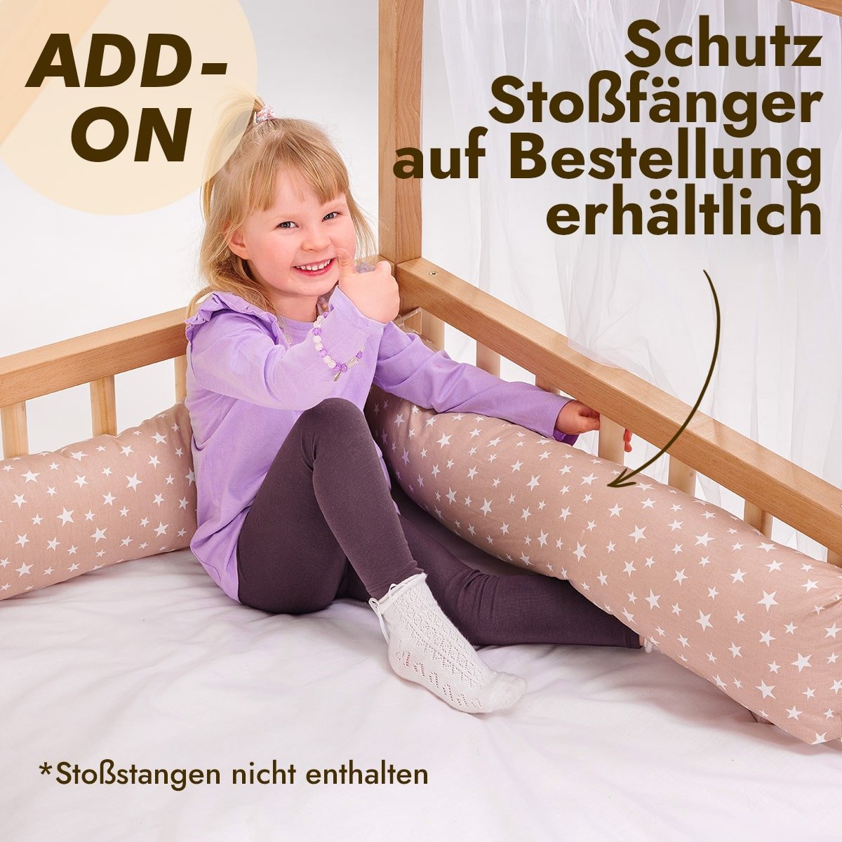 Kinderbett Hausbett für Kinder ab 2 Jahren Montessori Holz