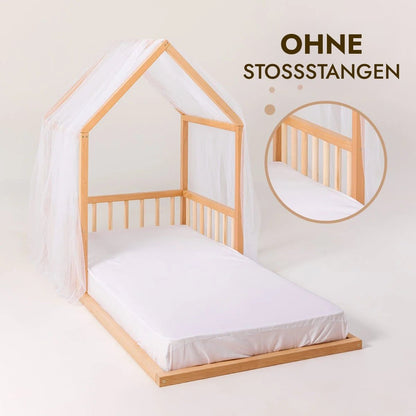 Kinderbett Hausbett für Kinder ab 2 Jahren Montessori Holz