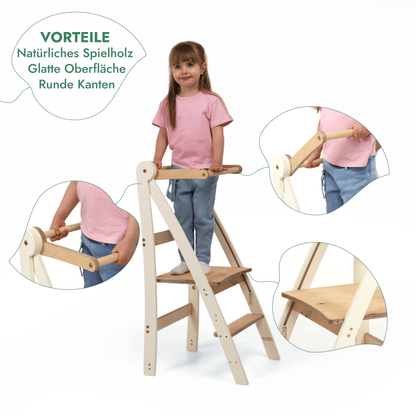 Lernturm - Höhenverstellbarer Kinderstuhl