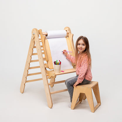 Staffelei mit Kinderstuhl