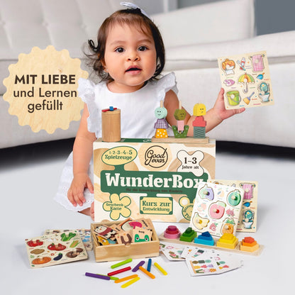 Kinder Geschenkbox 1-3 Jahre - WunderBox, Entwicklungsbox
