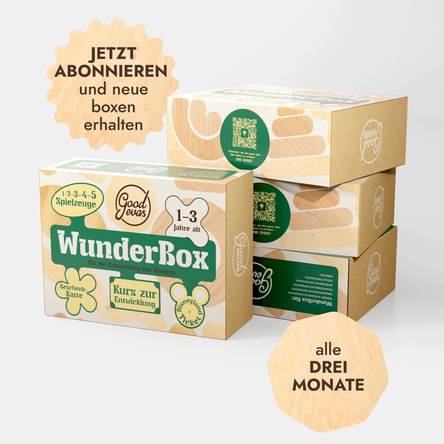Kinder Geschenkbox 1-3 Jahre - WunderBox, Entwicklungsbox