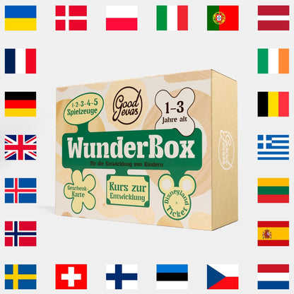 Kinder Geschenkbox 1-3 Jahre - WunderBox, Entwicklungsbox