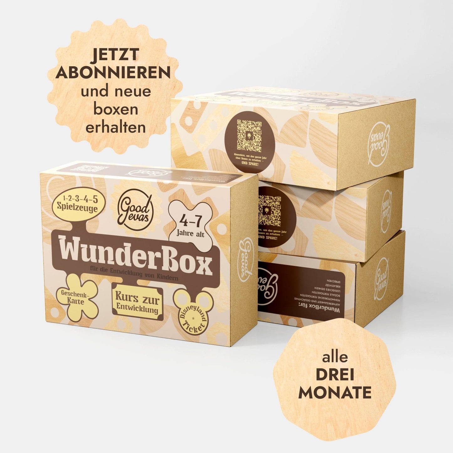 Kinder Geschenkbox 4-7 Jahre: WunderBox, Entwicklung im Spielformat