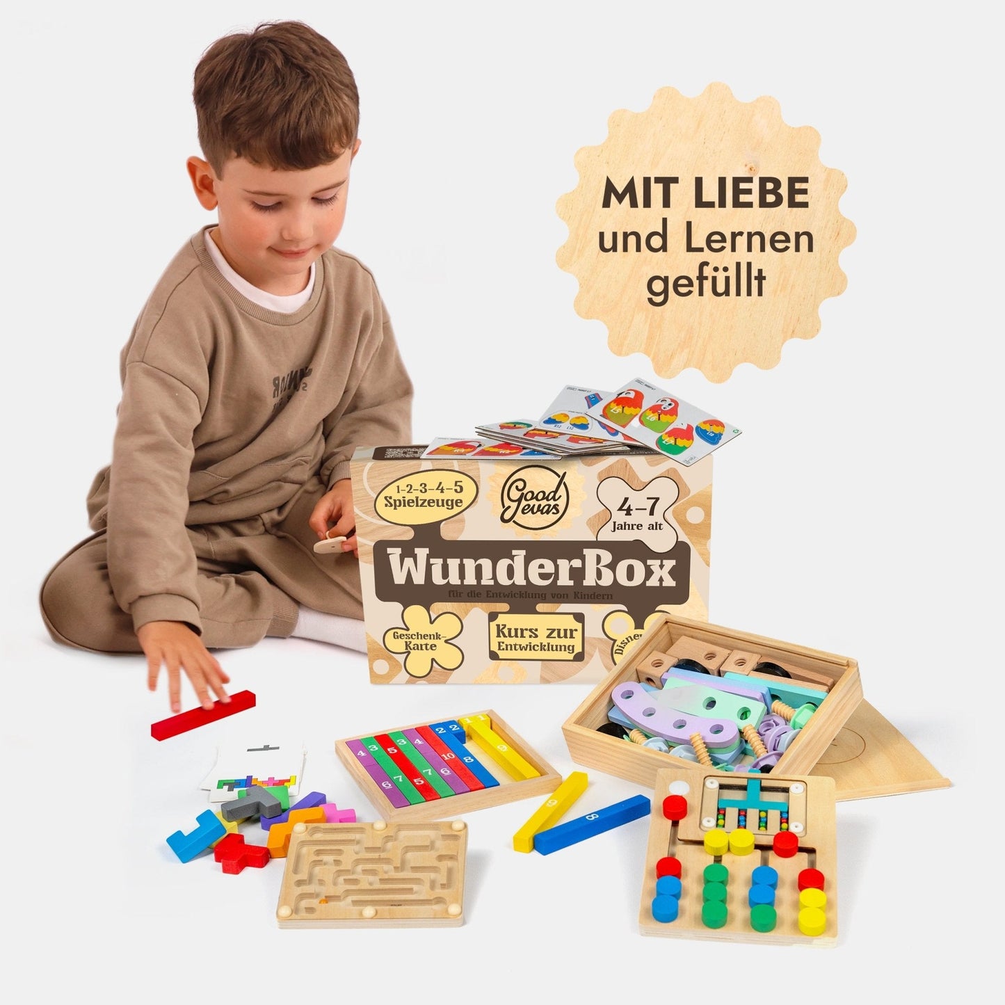 Kinder Geschenkbox 4-7 Jahre: WunderBox, Entwicklung im Spielformat